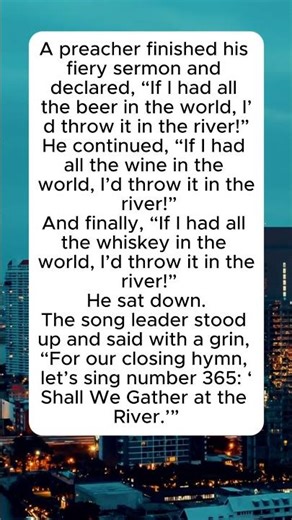 The River Sermon#churchhumor, #funnyjokes, #beerjoke, #classic, #lol