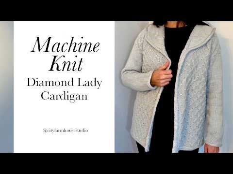 Machine Knit Pattern - Tuck Stitch Cardigan - LK150