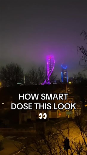 That Portsmouth skyline just hits different at night 😮‍🔥 You’ve got the Spinnaker Tower glowing in bold purple, standing tall over the harbour – proper statement piece in the sky. Then right beside it, the Emirates Spinnaker Tower’s neighbouring high-rise at Gunwharf Quays lit up in electric blue, adding that clean modern contrast. Purple and blue together just make the whole waterfront look unreal 🌃 Perfect backdrop for a cosy night in… or a TikTok that needs a vibe 😌✨. #P#PortsmouthS#Spinn