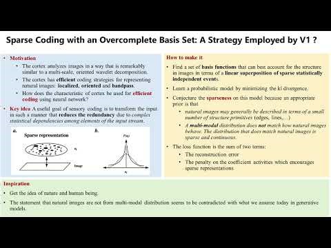 Paper review| Sparse coding with an overcomplete basis set: A strategy employed by V1?