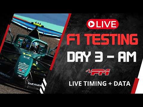 F1 Testing LIVE – Bahrain DAY 3 | Live Timing, Lap Times & Updates