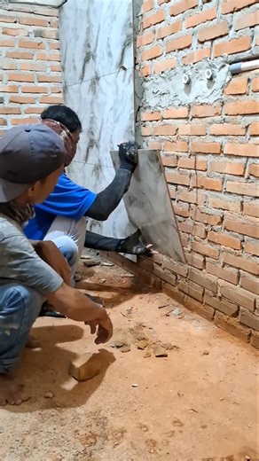 This is an example and how to install wall tiles