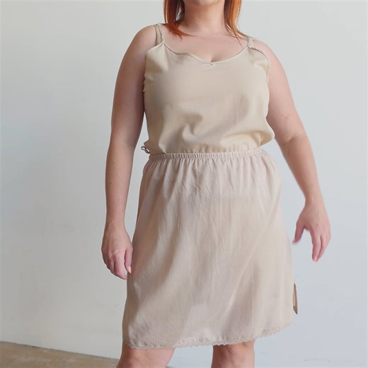Cotton Half Slip Skirt