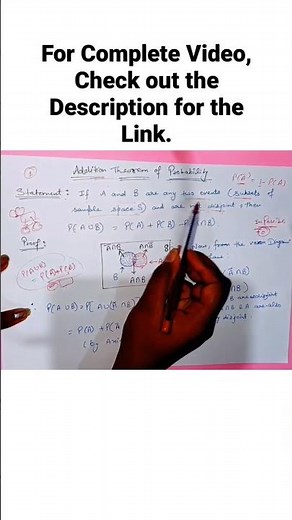 Additional Theorem of Probability #probability #theorem #bestlecture #statistics #datascience