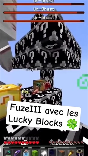 Lucky Blocks et FuzeIII ça fait 3 🤣 | #fuze #minecraft #fuzeiii