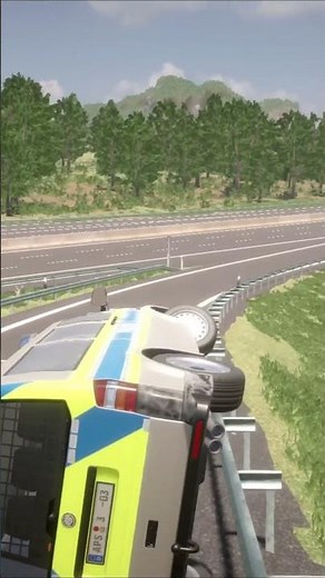 😂🚨Headquarters, we have a small problem!👮🏻‍♂️🤣 #autobahnpolizei #simulator #funny #fail #deutsch