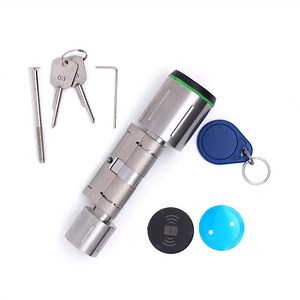 [Hot Item] Cylinder Lock Bluetooth Function Security Smart Key Management Stainless Steel Touch Door Lock