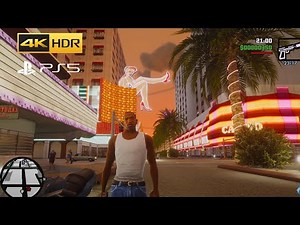 Exploring Las Venturas at Night - GTA: San Andreas – The Definitive Edition - - 4K60FPS on PS5