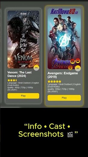 🚀 Advanced Movie Card UI with Hidden Info | HTML CSS JavaScript