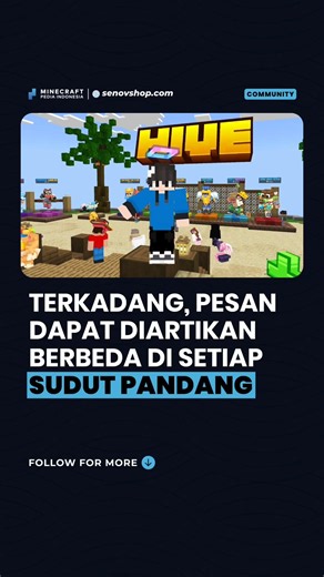 gerakan yg sama tapi dapat diartikan berbeda 180° 😌 #minecraft #minecraftindonesia #minecraftpedia