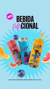 Probá VIDA, la bebida funcional con beneficios reales: energía, calma o concentración. Sin azúcar, sin calorías.​ | Drink VIDA