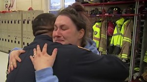 Woman thanks New Jersey firefighters who saved her family from apartment fire