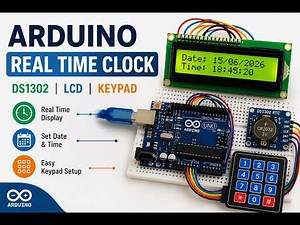 Arduino Tutorial 36- Control a Clock using the Keypad matrix