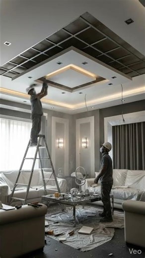 Incredible False Ceiling Restoration 🔥 Before vs After Timelapse