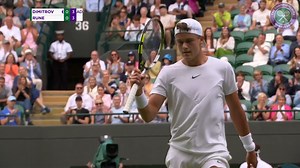 43K views · 1K reactions | A battle of different generations  Catch all the action between Grigor Dimitrov and Holger Rune here  #Wimbledon | Wimbledon | Facebook