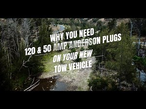 Signature Camper Trailers electrician Tristan talks about why you need 120 & 50 amp Anderson plugs.