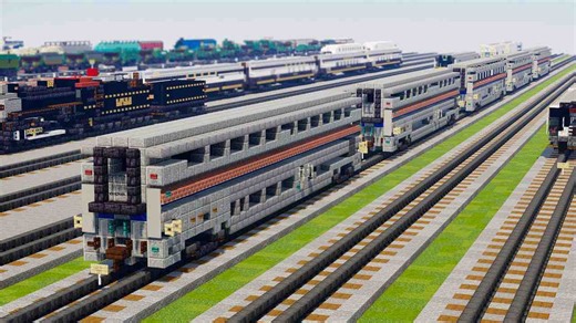 我的世界 Amtrak Superliner II 客车车厢教程