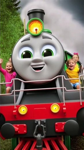 Choo-choo! Let’s ride the magical train! ✨🚂 #train #travel #cartoon #shortvideo