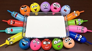 118K views · 2K reactions | Balloon Cute Doodles || Satisfying Slime !! Mixing Beads into Glossy Slime #slime #asmr #funny | Slime Slime | Facebook