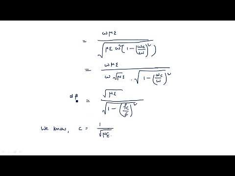 Group velocity | Derivation | Wave Guide | Microwave Engineering | Lec-22