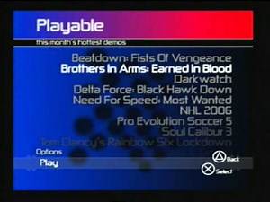 PS2 Demo Disc from November 2005