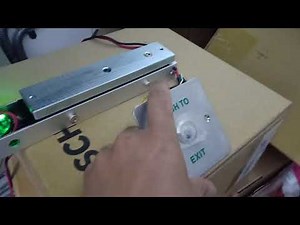 How the EM lock and Push button work for door access control system