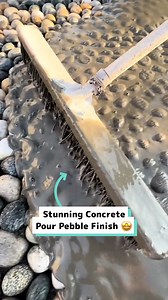 Stunning Concrete Pour Pebble Finish 🤩👏 | Craft Factory