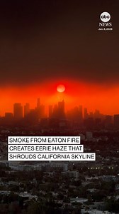 2.6M views · 21K reactions | Eerie haze: This is what the Los Angeles skyline looks like from smoke from multiple nearby wildfires.  Watch live fire coverage here: https://abc7.la/3DGnBSP | ABC7 | Facebook