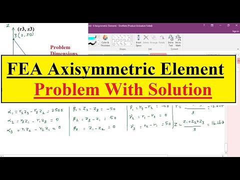 2D Axisymmetric Elements Problems - FEA Exam Preparation - Stiffness Matrix and Stresses Calculation