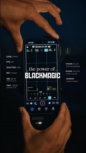 Blackmagic Camera App 3.2 Settings at Night | Mobile Filmmaking on iPhone and Android