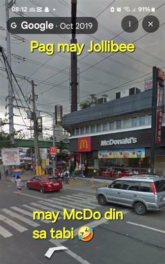 Jollibee and McDonald's next door 🤣 #mcdoph #jollibee #shorts #memes