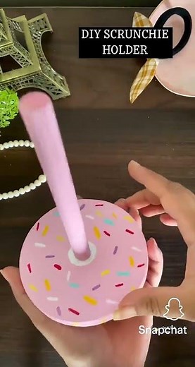 Diy Scrunchie holder/craft/easy/ Chalisã's craft ❤️