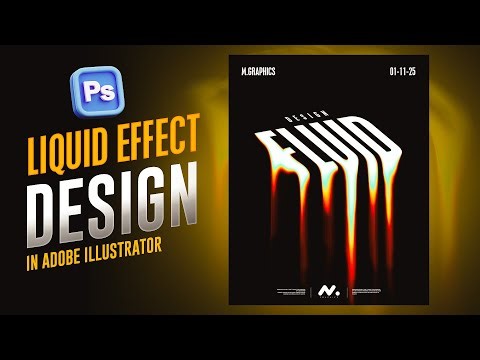 Fluid/Liquid Effect Design in Adobe Photoshop | Liquid Design I Photoshop 2025