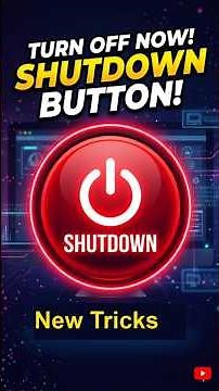 Keyboard छोड़ो, Desktop से PC बंद करो! | Create a Shutdown Button in 10 Sec | #Shorts #WindowsTips