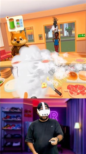 LOL Chef Fail in Cooking Clash VR 🍳🤣#shortsfeed #shortvideo #cookingclash