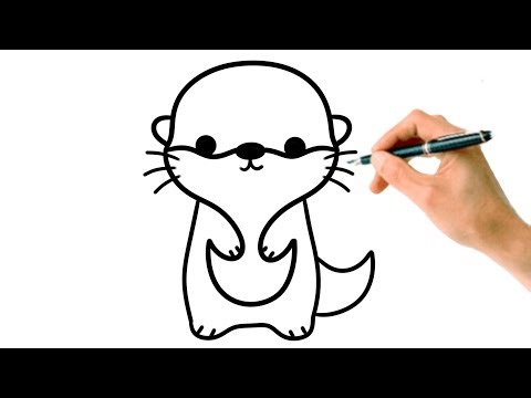 How To Draw Cute Small Otter Baby Easy Step-by-step Tutorial For Kids