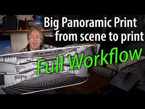 Panoramic print workflow. Scene to large print. Image capture, stitching, geometry & why I made it