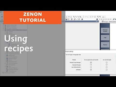 Using recipes in zenon