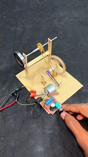 Single Cylinder Engine mechanism with dc motor | dcmotor #Diy #tech #dcmotorproject #schoolproject