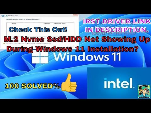 How To Fix M.2 Nvme Ssd/HDD Not Showing Up While Installing Windows 11 On Dell, Hp, Lenovo, IRST