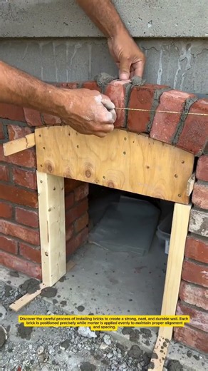 Expert Bricklaying Technique For Strong Walls #Bricklaying #Construction