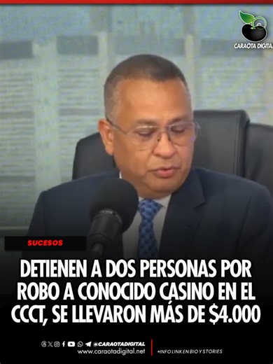 Detenidos dos por robo a mano armada en casino de CCCT