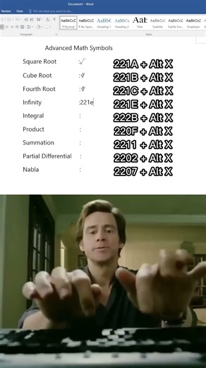 Advanced Math Symbols You Can Type in Word! #shortvideo #microsoftword #productivity #shorts