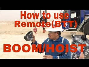 How to use remote(BTT)BOOM and HOIST,Liebherr ltm1160-5.2