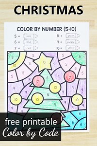 Christmas Color by Code - Fantastic Fun & Learning