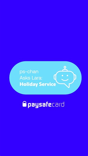 6 comments | Wondering how to get account help during the holidays? ps-chan had the same question! Here's Lara to help make this time smoother ☃️ | paysafecard | Facebook
