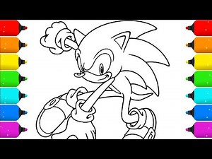 Sonic Coloring Pages NEW Coloring and Draw Sonic Compilation teils 6 Sonic run new