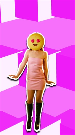 Dancing Girl with Pink Geometric Background - Free Stock Video