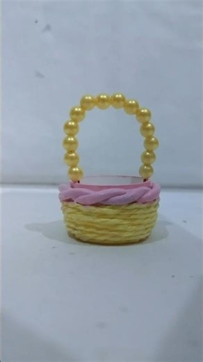 how to make a mini basket with old cream box #diy #basket #upcycling #viral video