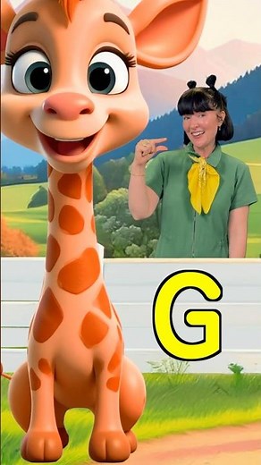 G for GIRAFFE! 🦒 | Toddlers Learn Letters | Baby Sign
